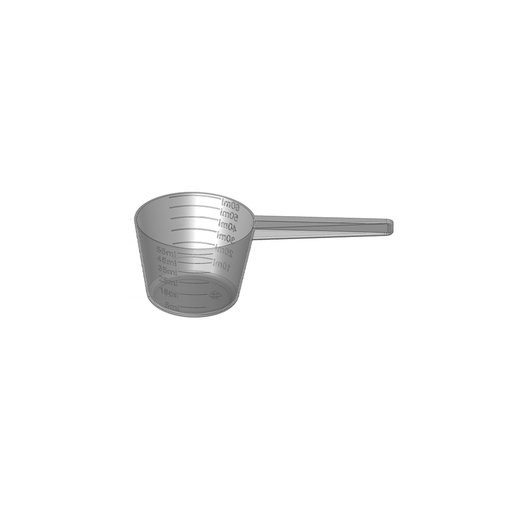 MISURINO CONICO CON MANICO PP 60ml 2241