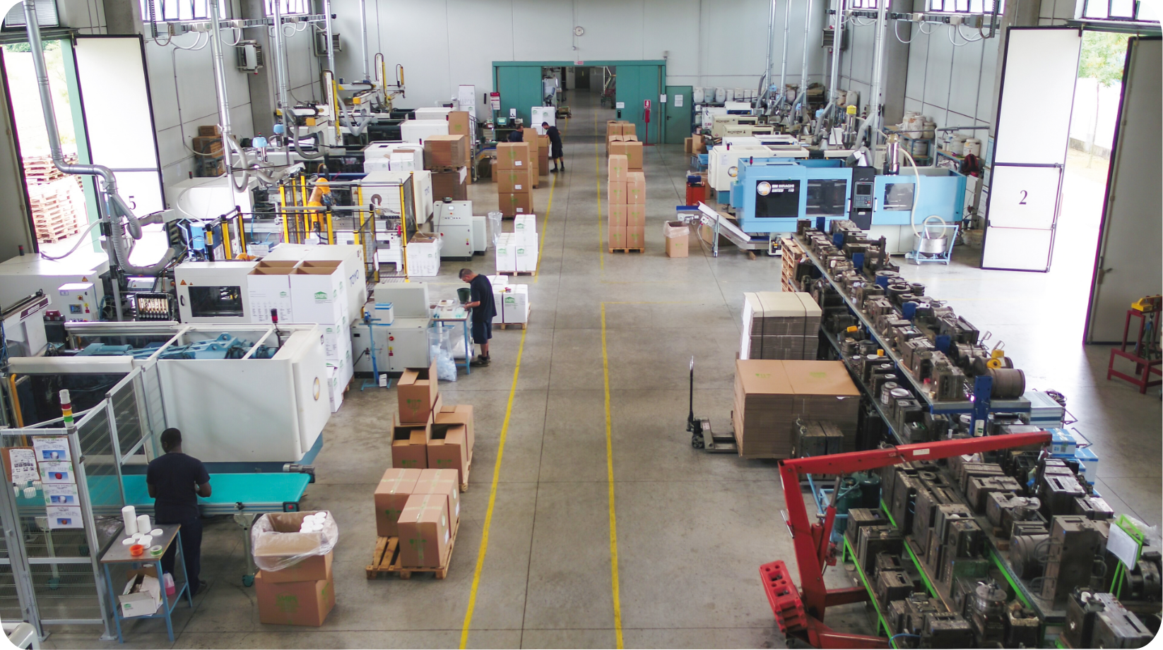 Smipa produzione: banner reparto e lavorazioni